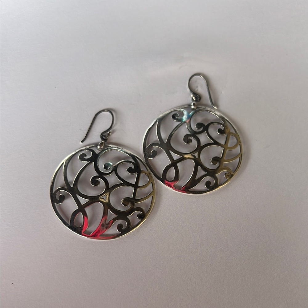 Silpada Designs Elegant Sterling Silver Filigree Earrings